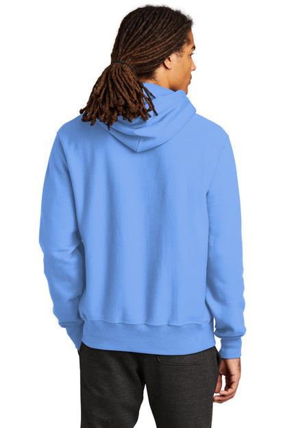 LightBlue Champion Reverse Weave Hooded Sweatshirt S101 plain