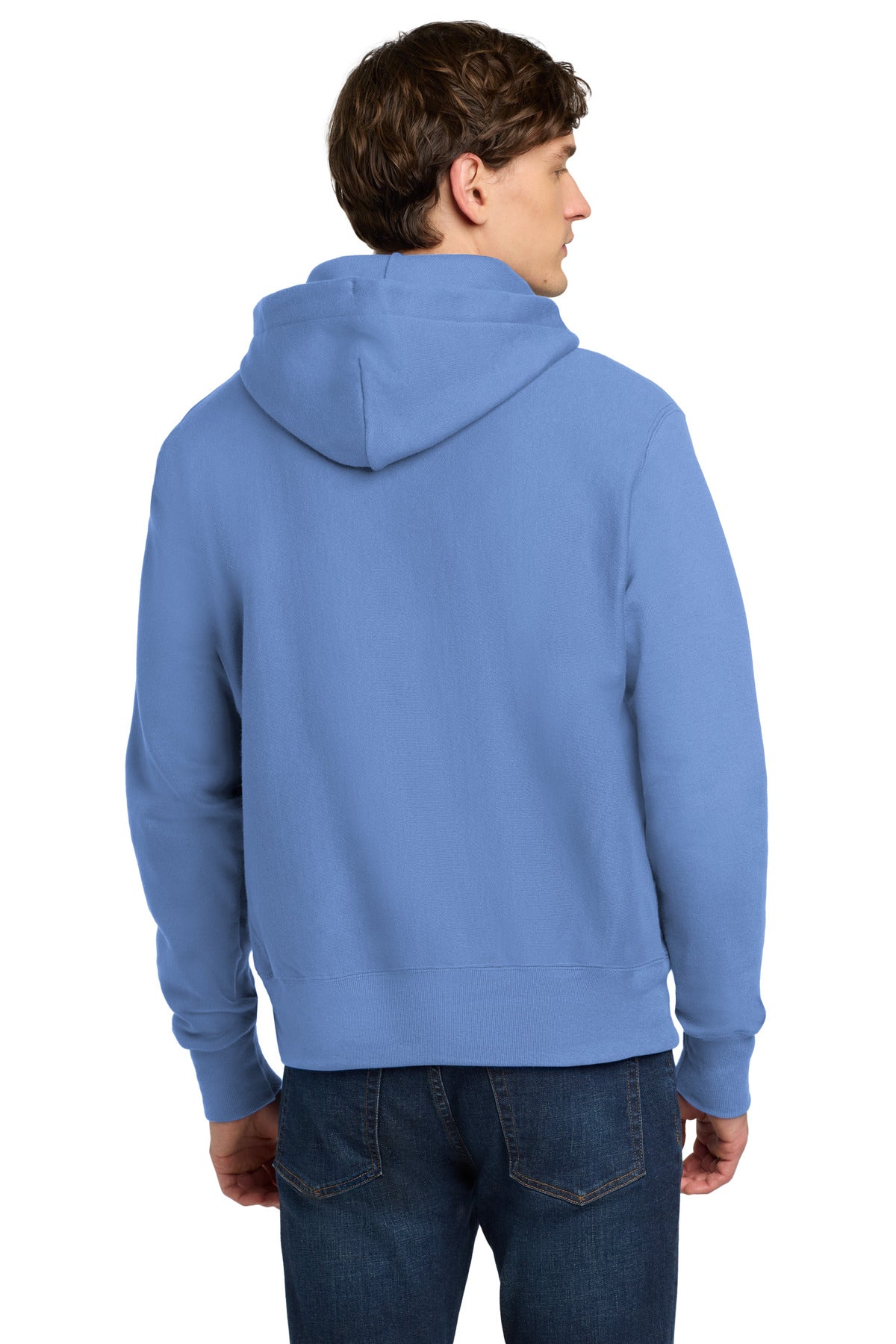LightBlue Champion Reverse Weave Hooded Sweatshirt S101
