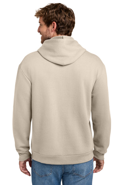 LightSand Port & Co Easy Fleece Pullover Hooded Sweatshirt PC68H