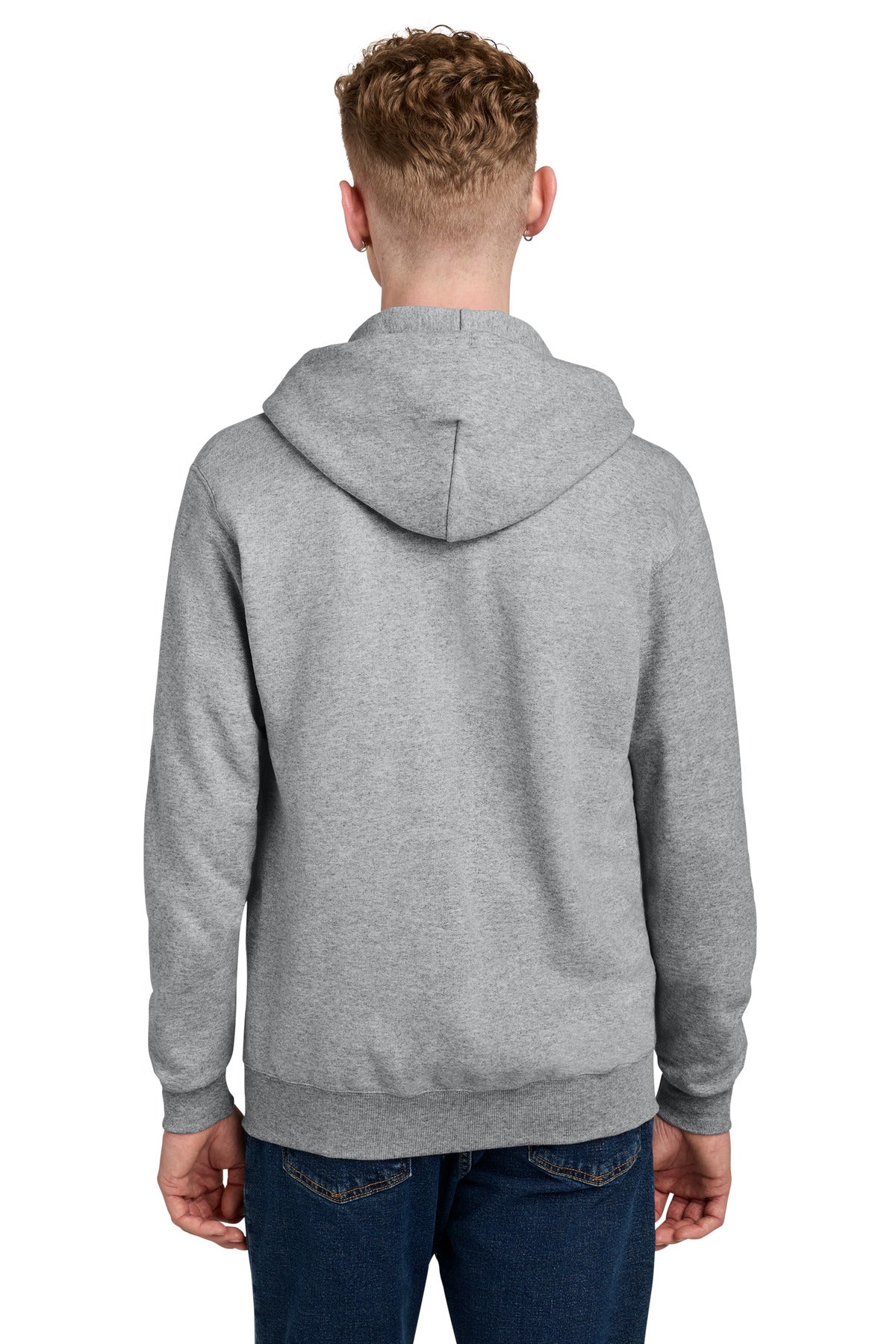LightSteel Champion Powerblend Full-Zip Hoodie. S800 plain