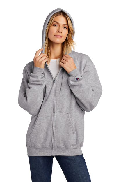 LightSteel Champion Powerblend Full-Zip Hoodie. S800