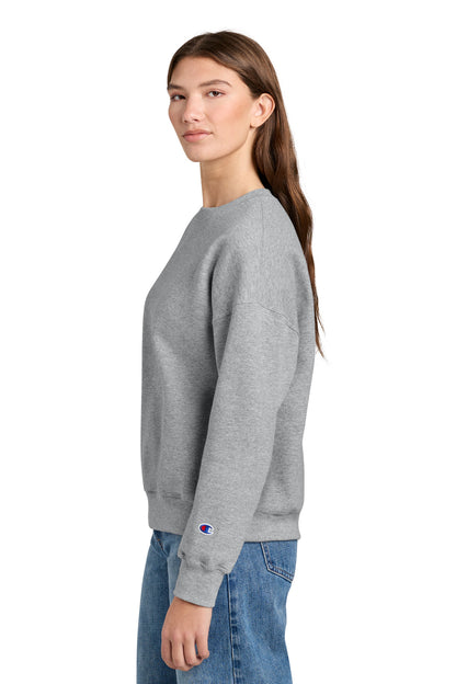 LightSteel Champion Women's Powerblend Crewneck Sweatshirt SL650 plain