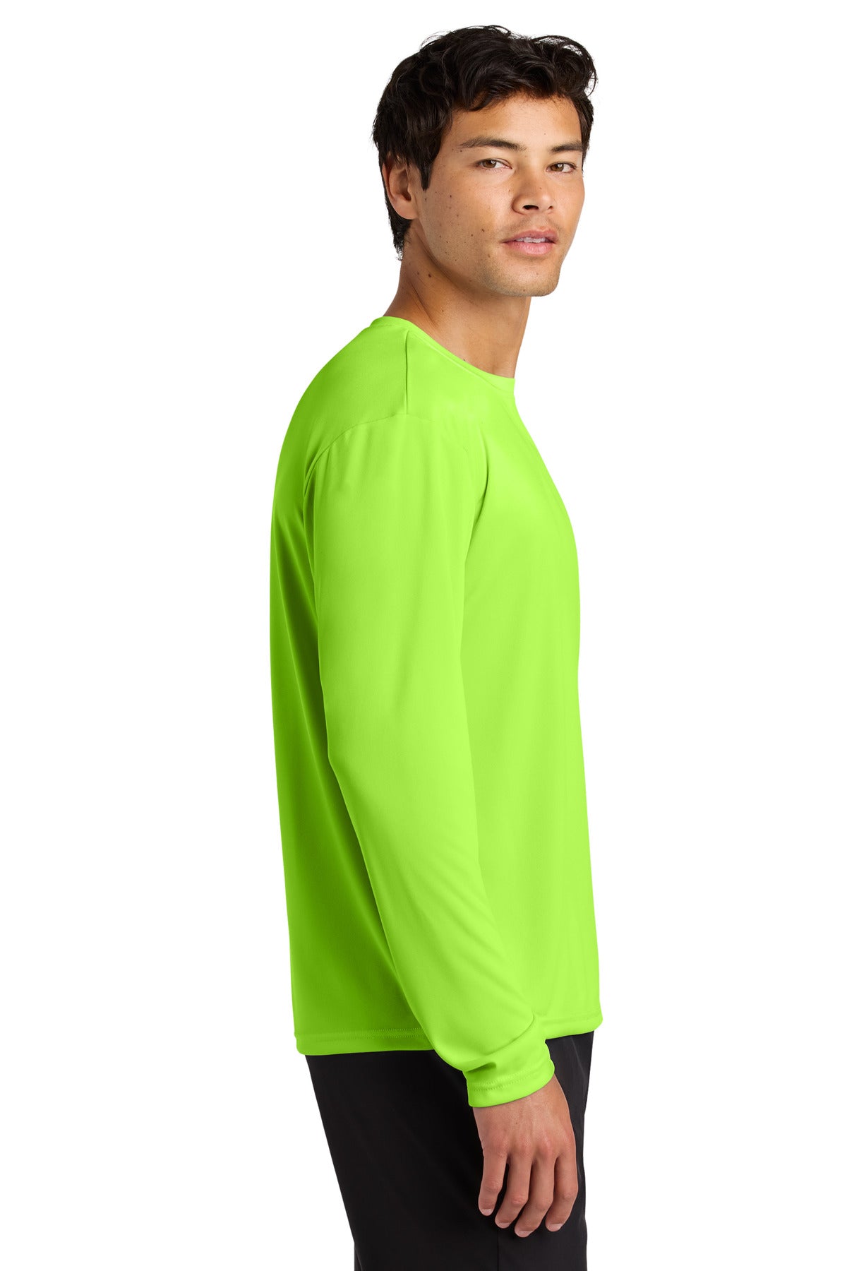 Lime A4 Cooling Performance Long Sleeve Tee A4N3165 plain