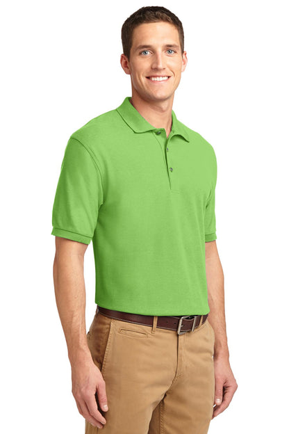Lime Port Authority Extended Size Silk Touch Polo K500ES plain