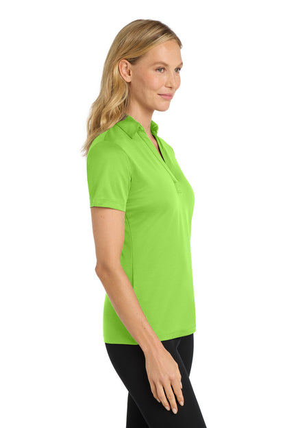 Lime Port Authority Women's Silk Touch Performance Polo. L540 plain