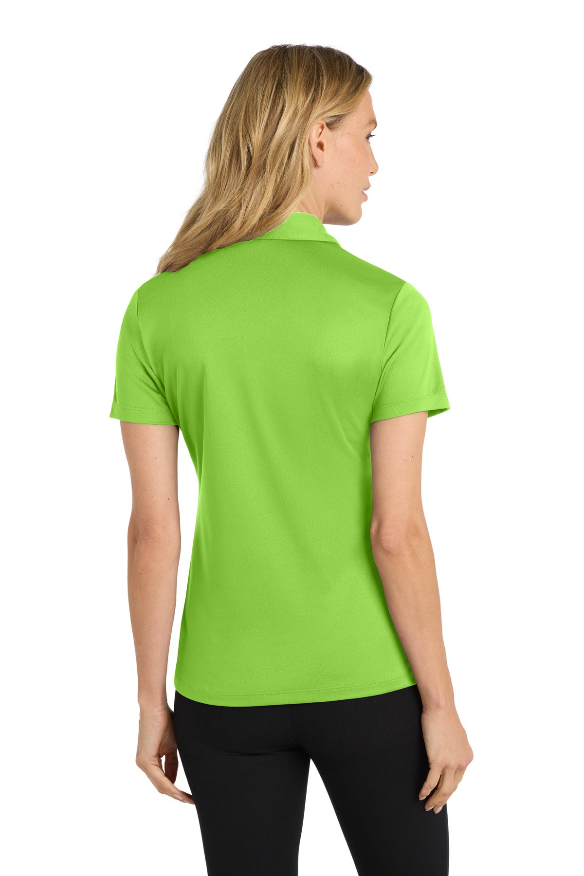 Lime Port Authority Women's Silk Touch Performance Polo. L540 plain