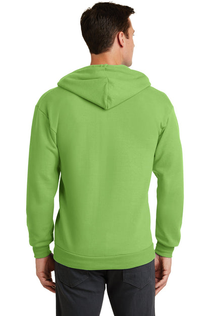 Lime Port & Co Core Fleece Full-Zip Hooded Sweatshirt. PC78ZH plain