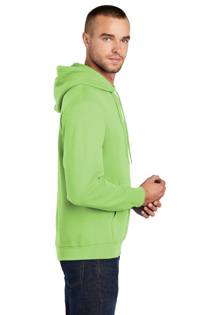 Lime Port & Co Core Fleece Pullover Hooded Sweatshirt. PC78H