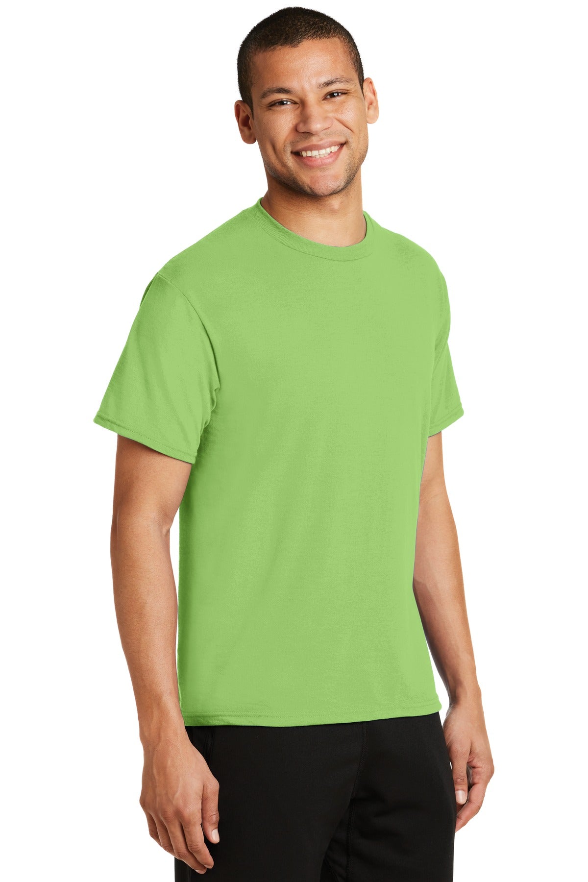 Lime Port & Co Performance Blend Tee. PC381 plain