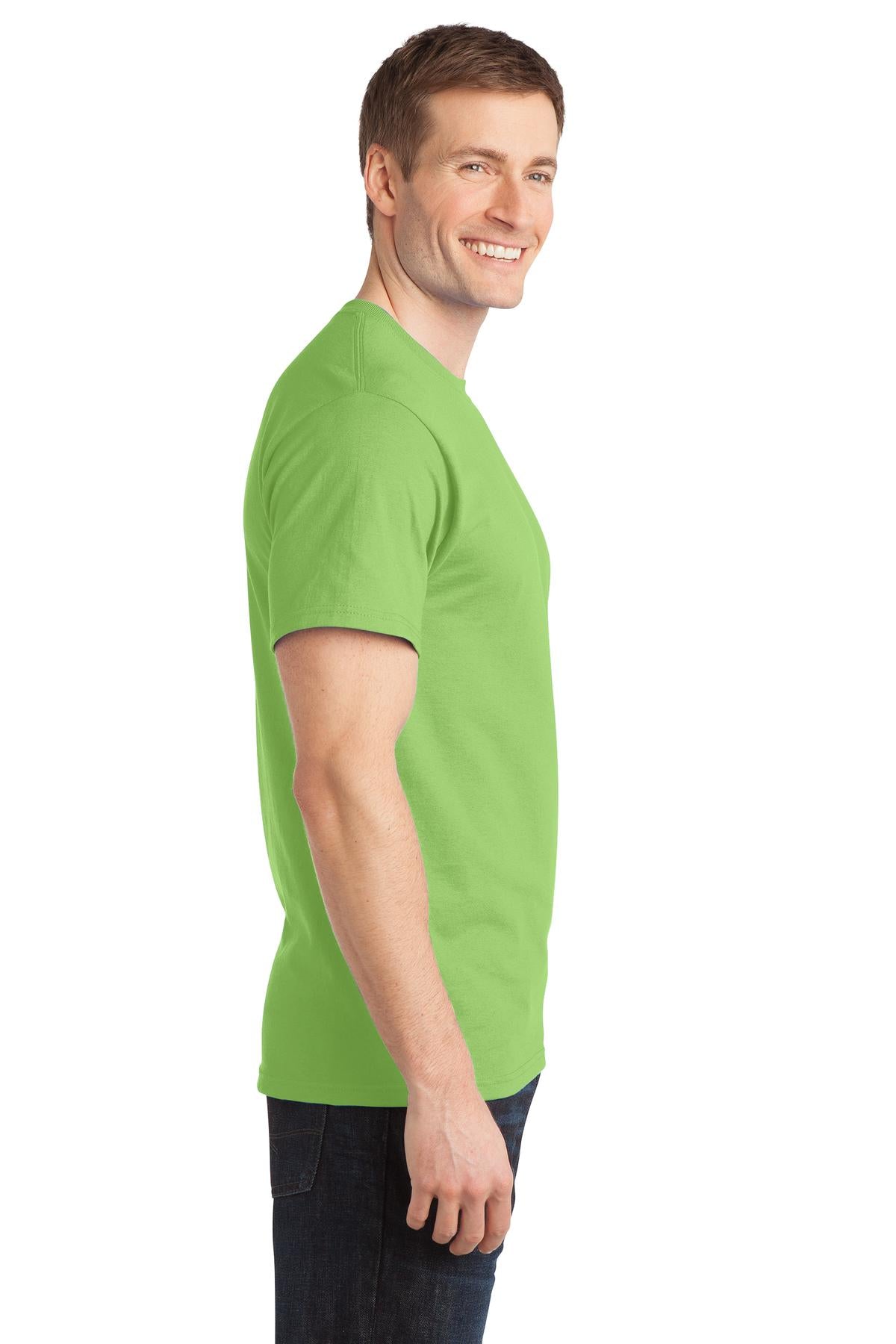 Lime Port & Co Ring Spun Cotton Tee. PC150 plain