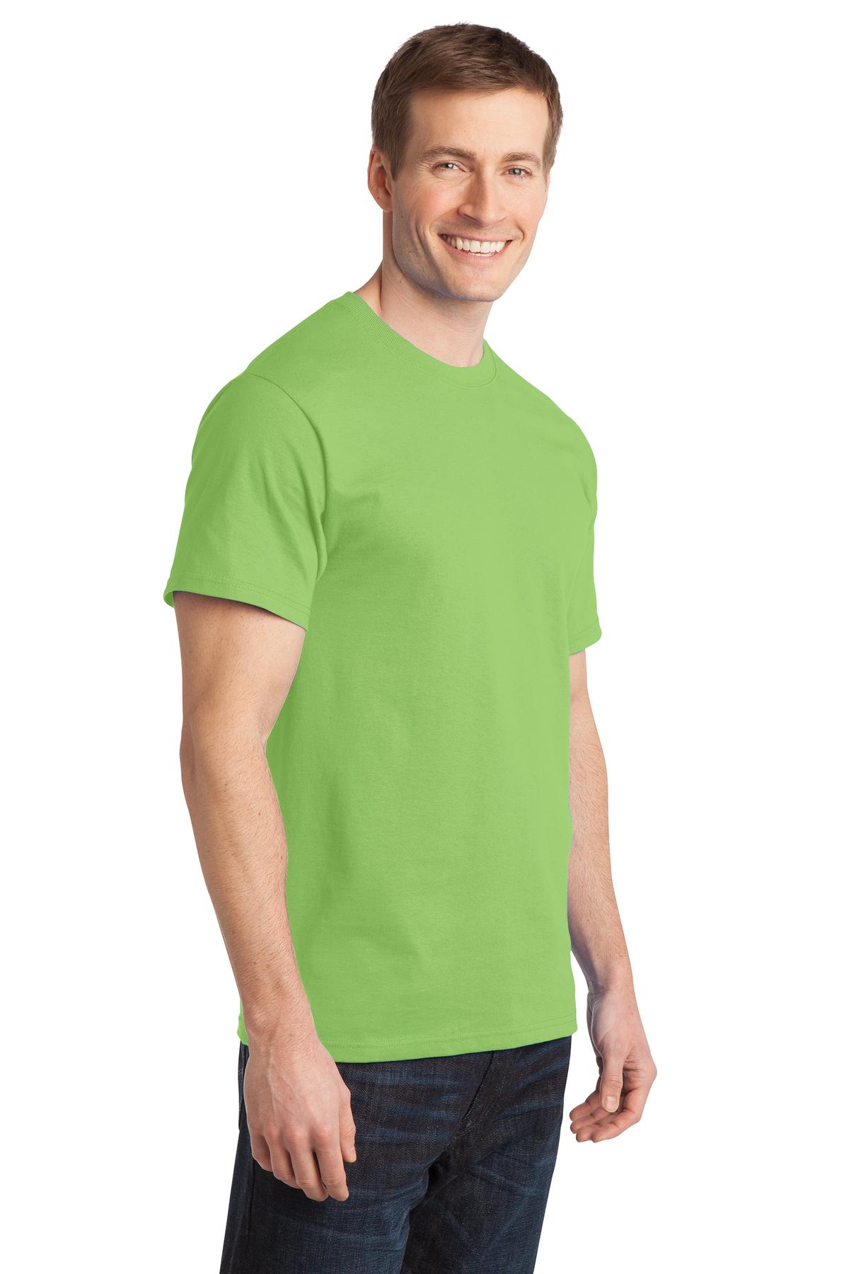 Lime Port & Co Ring Spun Cotton Tee. PC150 plain
