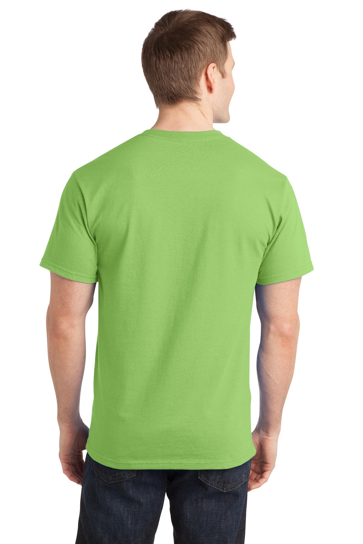 Lime Port & Co Ring Spun Cotton Tee. PC150 plain