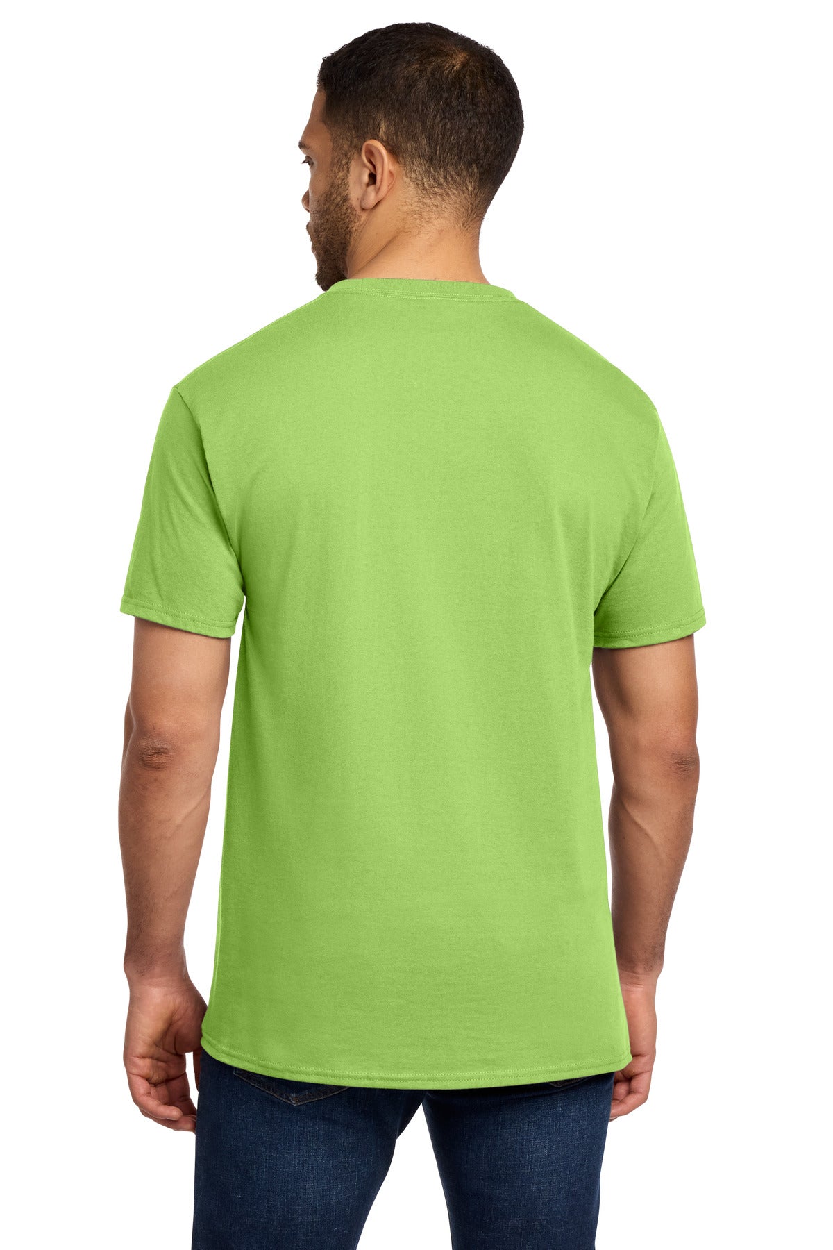 Lime Port & Co Tall Essential Pocket Tee. PC61PT plain