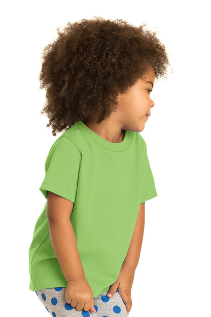 Lime Port & Co Toddler Core Cotton Tee. CAR54T plain