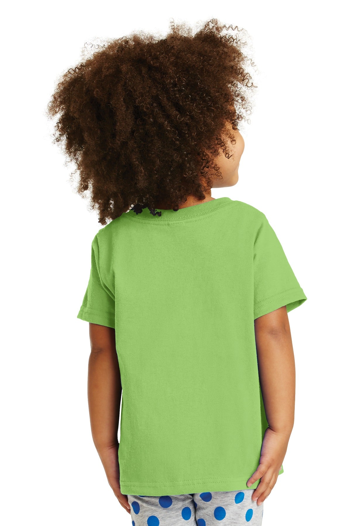 Lime Port & Co Toddler Core Cotton Tee. CAR54T plain
