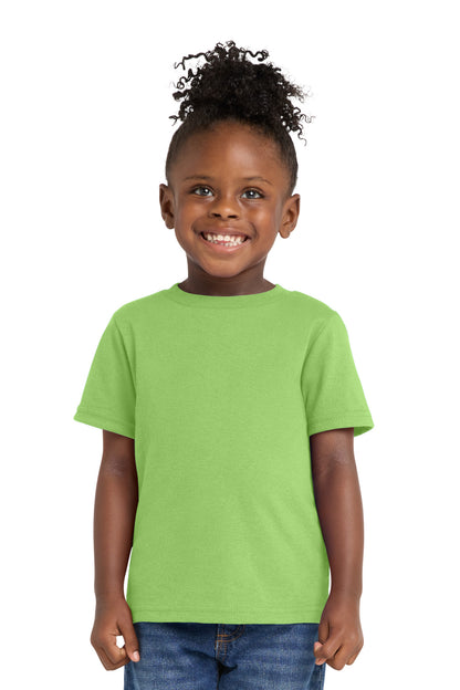 Lime Port & Co Toddler Core Cotton Tee. CAR54T plain