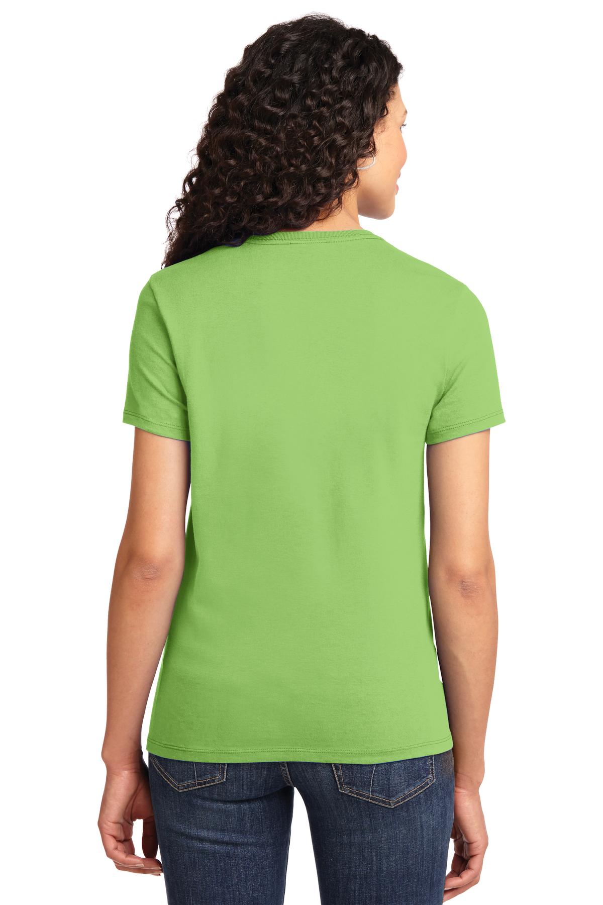 Lime Port & Co Women's Essential Tee. LPC61 plain