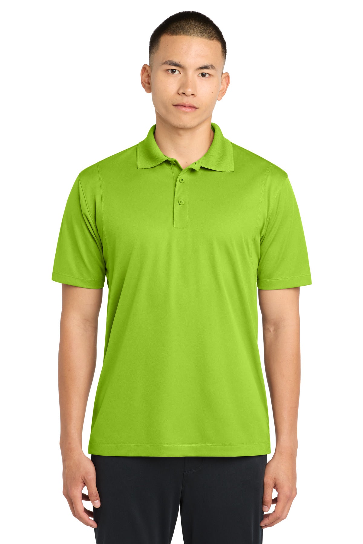 Lime Shock Sport-Tek Micropique Sport-Wick Polo. ST650 plain