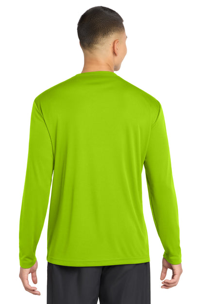 Lime Shock Sport-Tek Tall Long Sleeve PosiCharge Competitor Tee. TST350LS plain