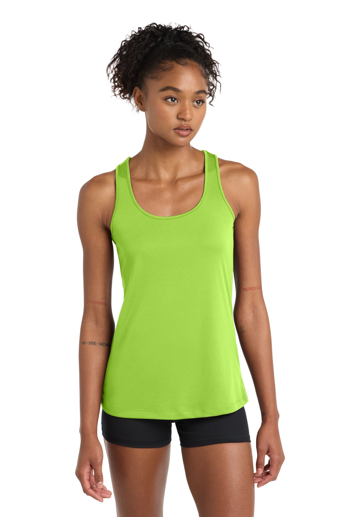 Lime Shock Sport-Tek Women's PosiCharge Competitor Racerback Tank. LST356 plain