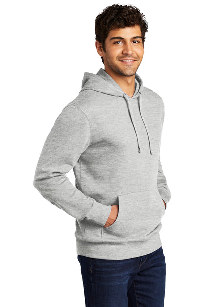 Lt Hthr Grey District V.I.T. Fleece Hoodie DT6100 plain