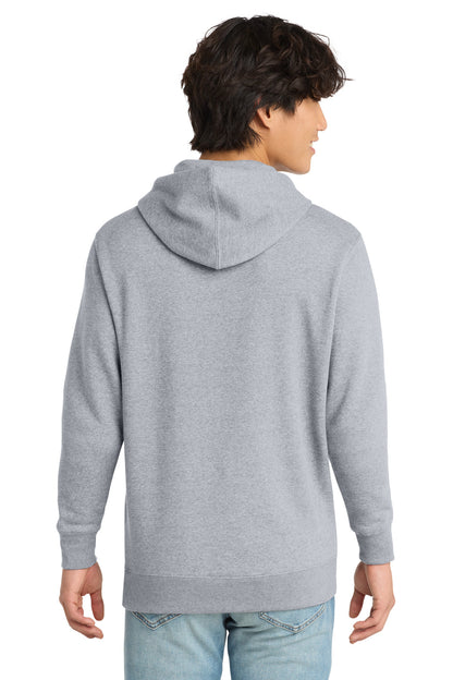 Lt Hthr Grey District V.I.T. Fleece Hoodie DT6100 plain