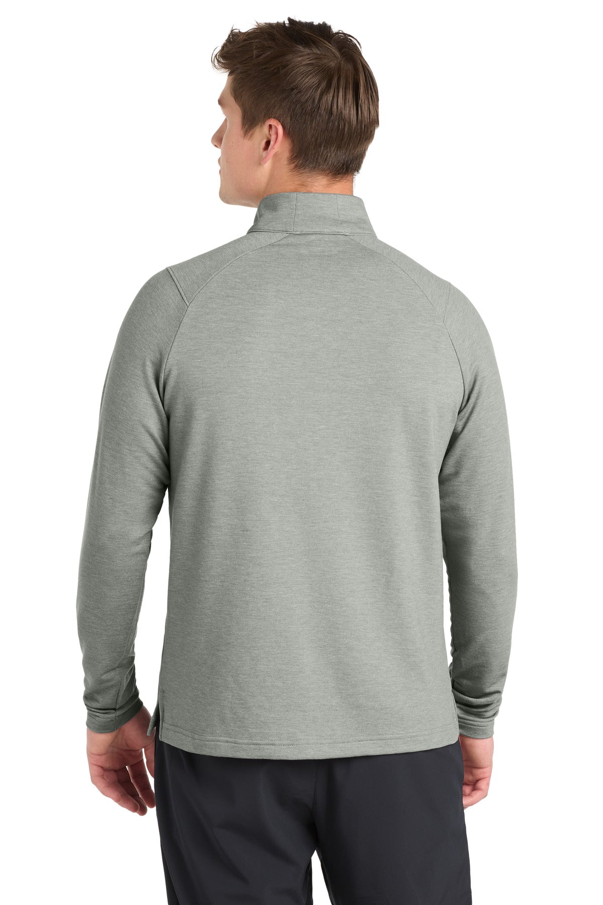 LtGreyHt Sport-Tek Sport-Wick Flex Fleece 1/4-Zip. ST561 plain
