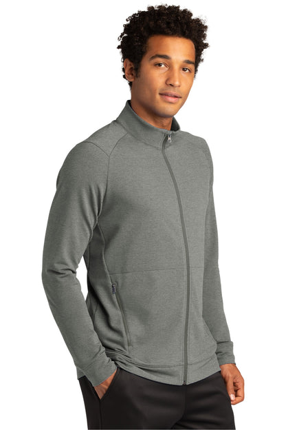 LtGreyHt Sport-Tek Sport-Wick Flex Fleece Full-Zip. ST560 plain