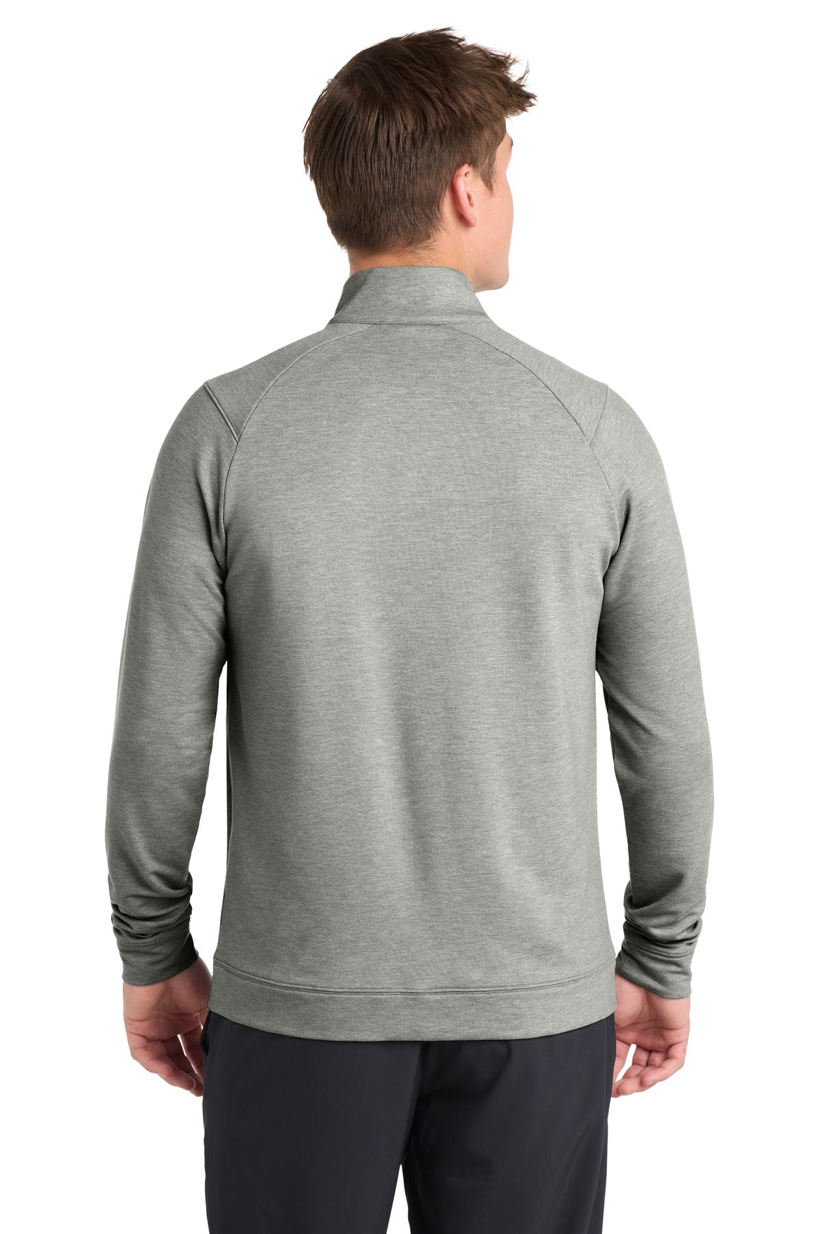 LtGreyHt Sport-Tek Sport-Wick Flex Fleece Full-Zip. ST560 plain