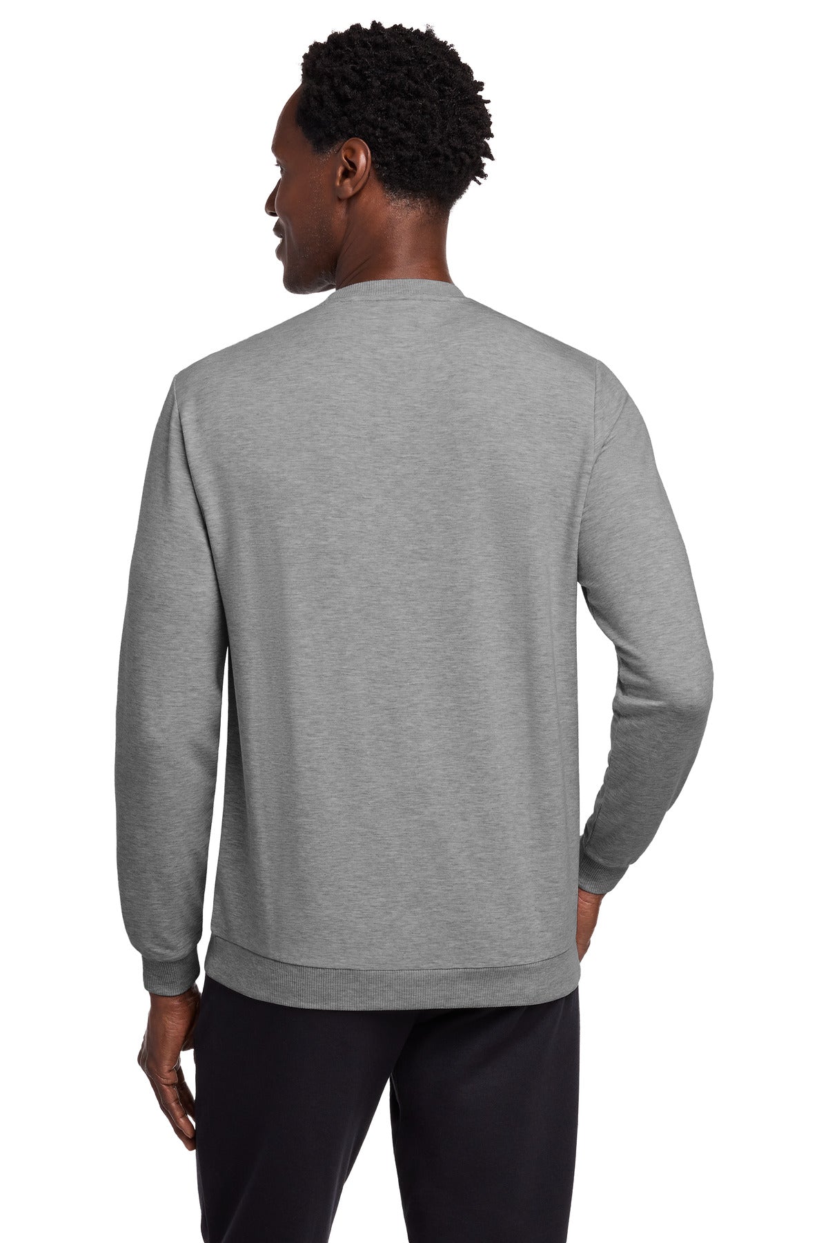 LtGreyHt TravisMathew Long Weekend Crew TM1MZ342 plain