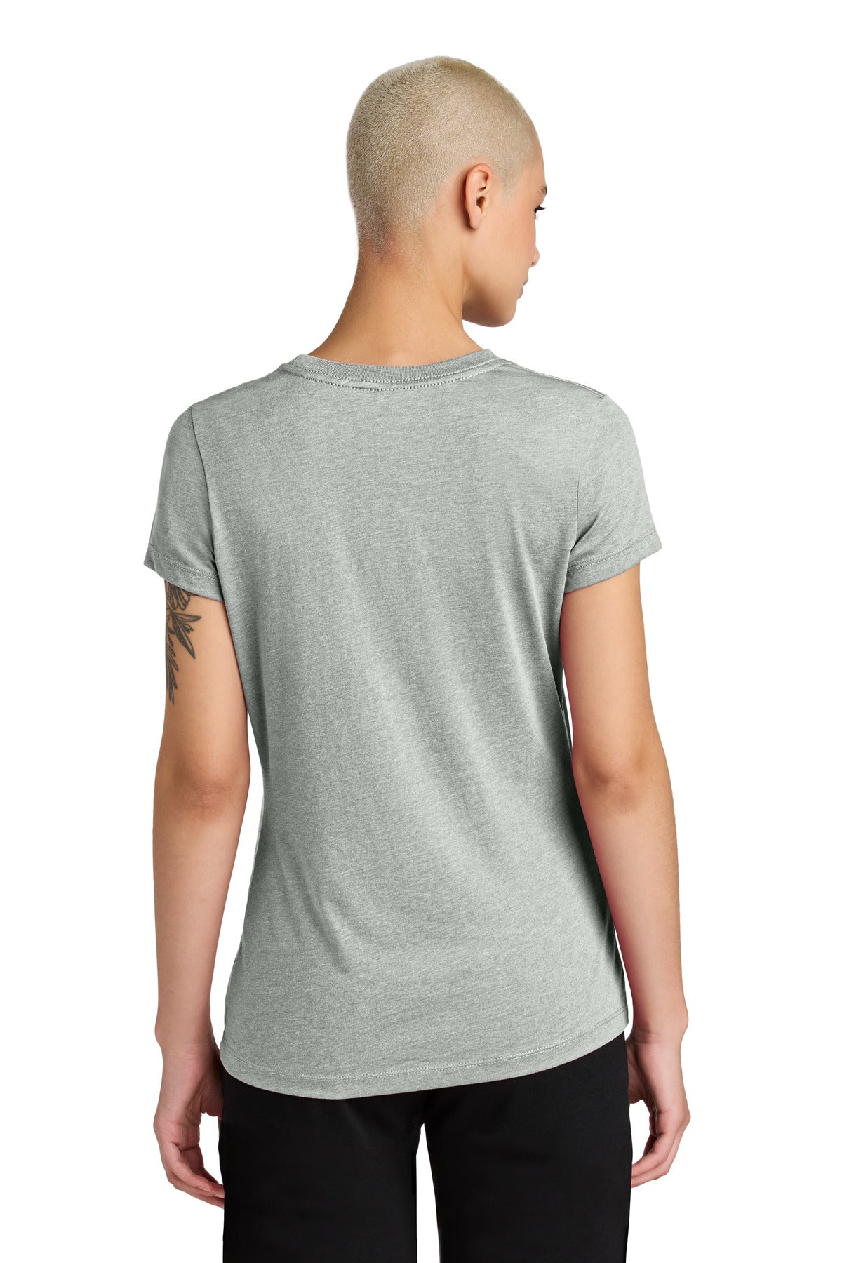 LtHtGry District Women's Perfect Weight CVC Tee DT188 plain