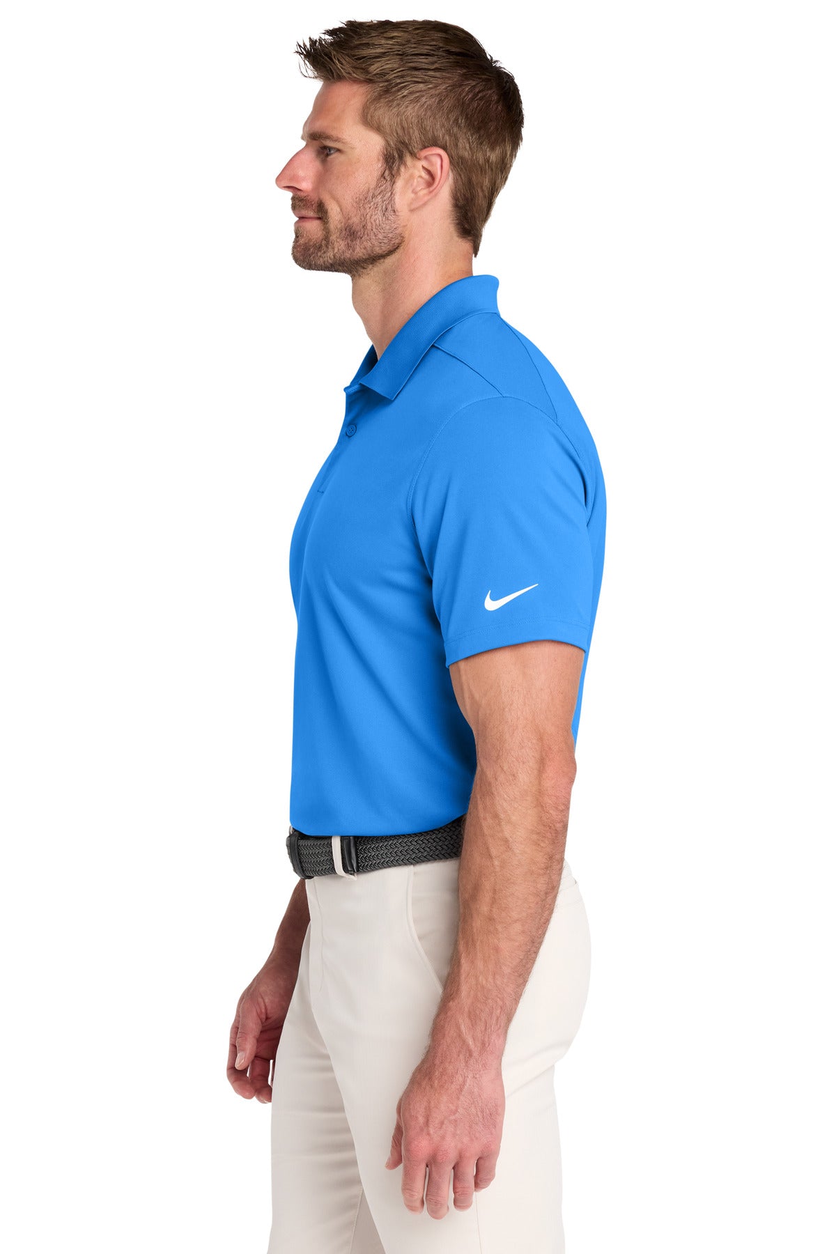 LtPhoBlue Nike Victory Solid Polo NKDX6684 plain