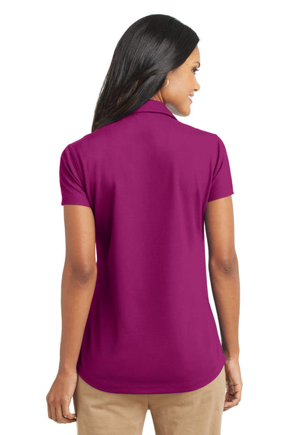 Magenta Port Authority Women's Dry Zone Grid Polo. L572 plain