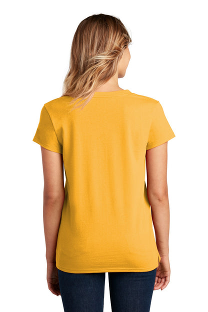 Maize Yellow District Women's Re-Tee V-Neck DT8001 plain