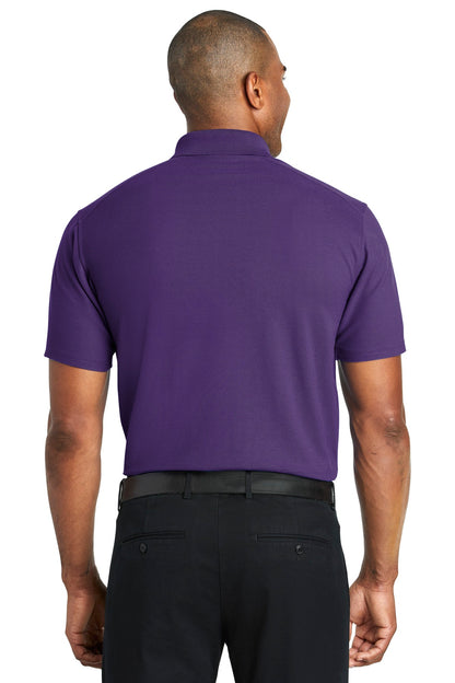 Majestic Purp Port Authority EZPerformance Pique Polo. K600 plain