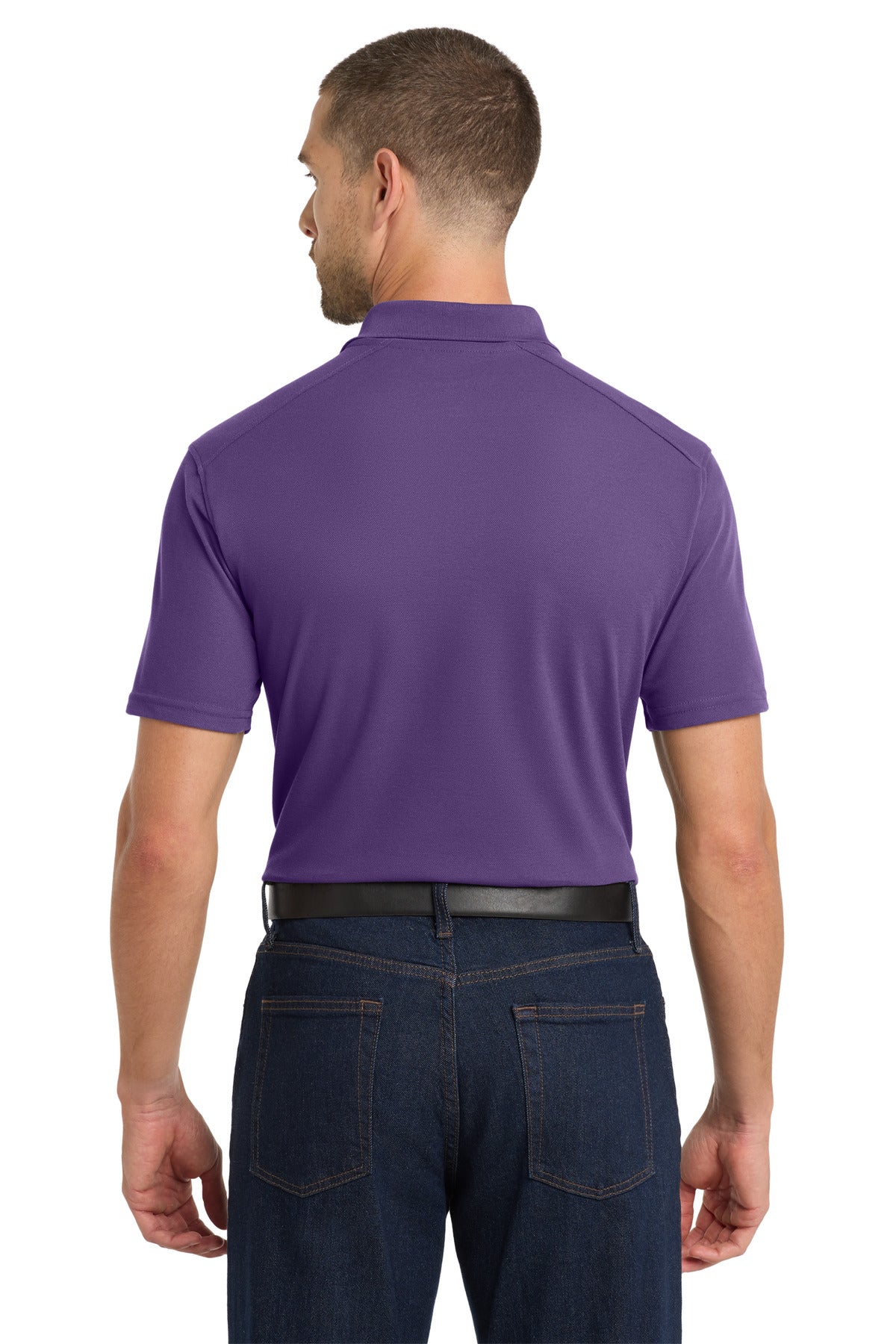 Majestic Purp Port Authority EZPerformance Pique Polo. K600 plain