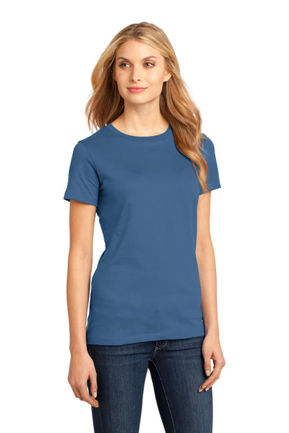 Maritime Blue District Women's Perfect Weight Tee. DM104L plain