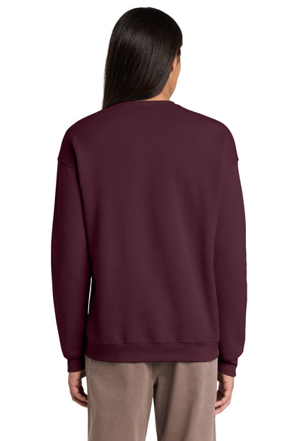 Maroon BELLA+CANVAS Unisex Sponge Fleece Drop Shoulder Sweatshirt. BC3945 plain