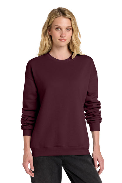 Maroon BELLA+CANVAS Unisex Sponge Fleece Drop Shoulder Sweatshirt. BC3945