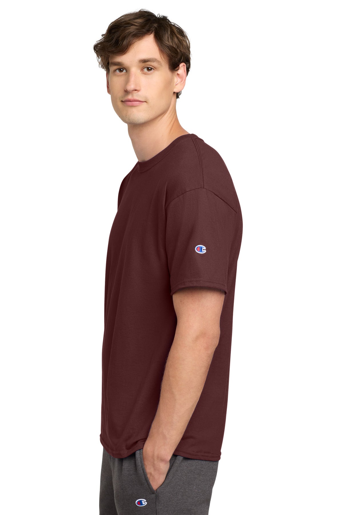 Maroon Champion Heritage 6-Oz. Jersey Tee T425