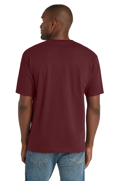 Maroon CornerStone Workwear Pocket Tee CS430 plain