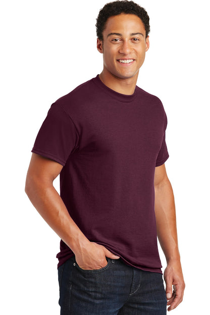 Maroon Gildan DryBlend 50 Cotton/50 Poly T-Shirt. 8000 plain