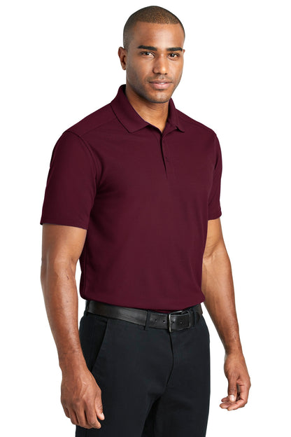 Maroon Port Authority EZPerformance Pique Polo. K600 plain