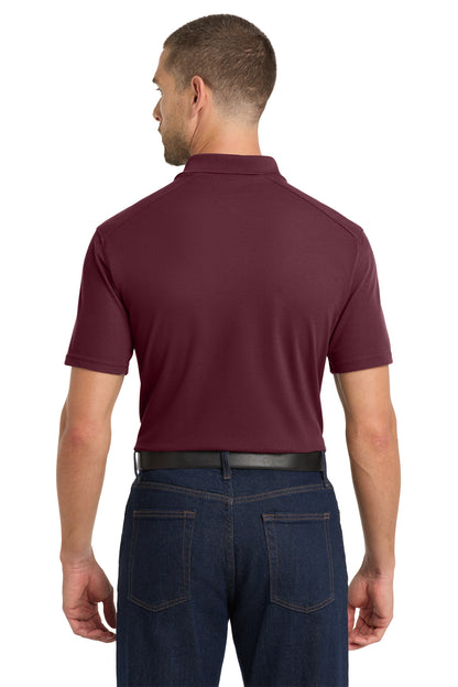 Maroon Port Authority EZPerformance Pique Polo. K600 plain