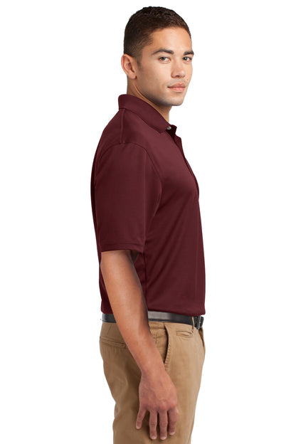 Maroon Sport-Tek Dri-Mesh Polo. K469 plain