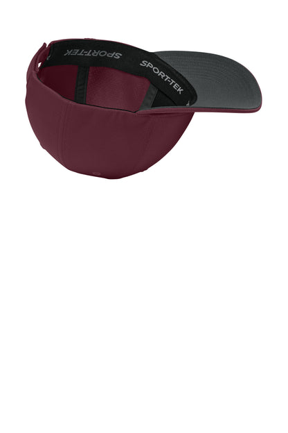 Maroon Sport-Tek Impact Mesh Stretch-Tek Adjustable Cap STC71 plain