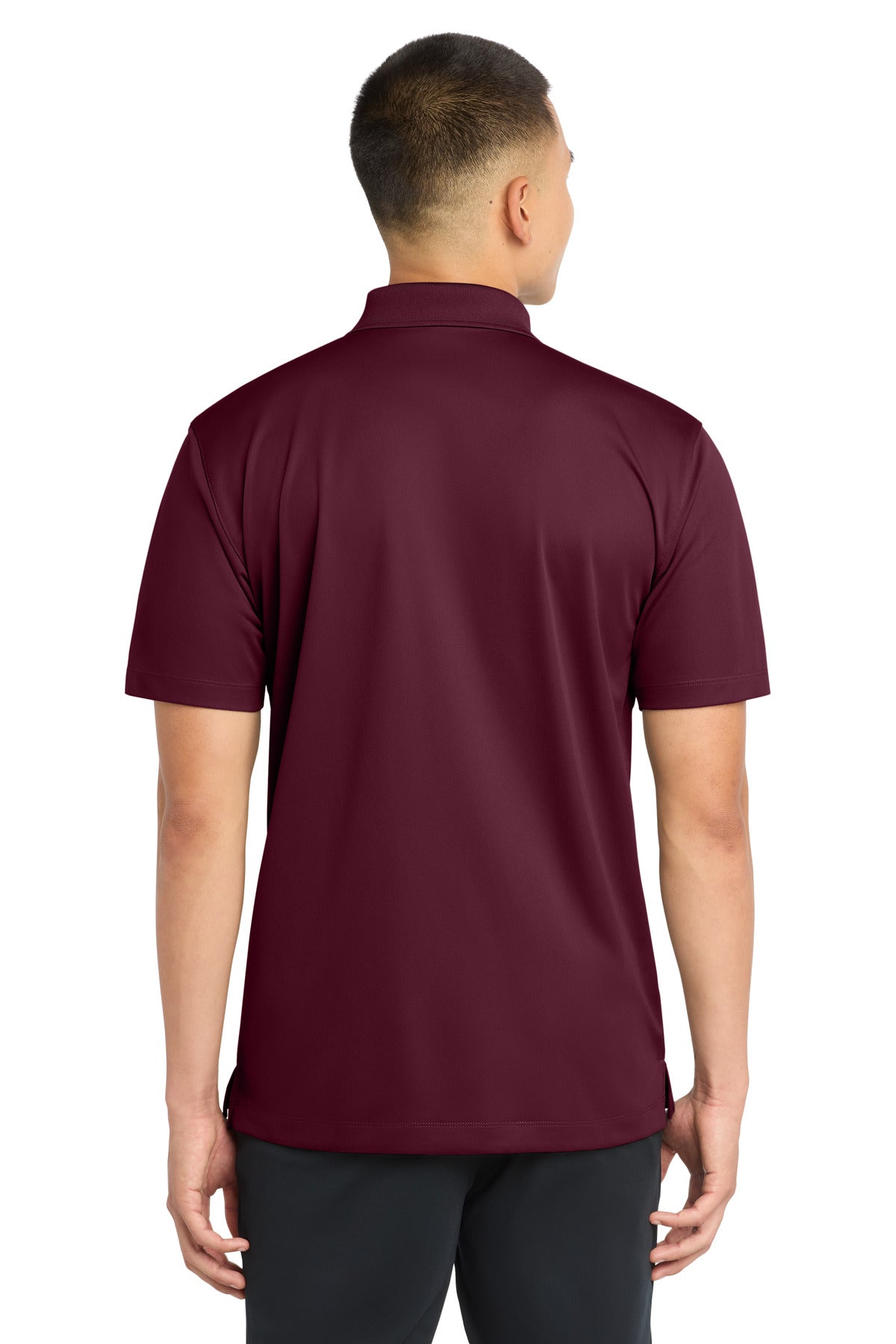 Maroon Sport-Tek Micropique Sport-Wick Polo. ST650 plain