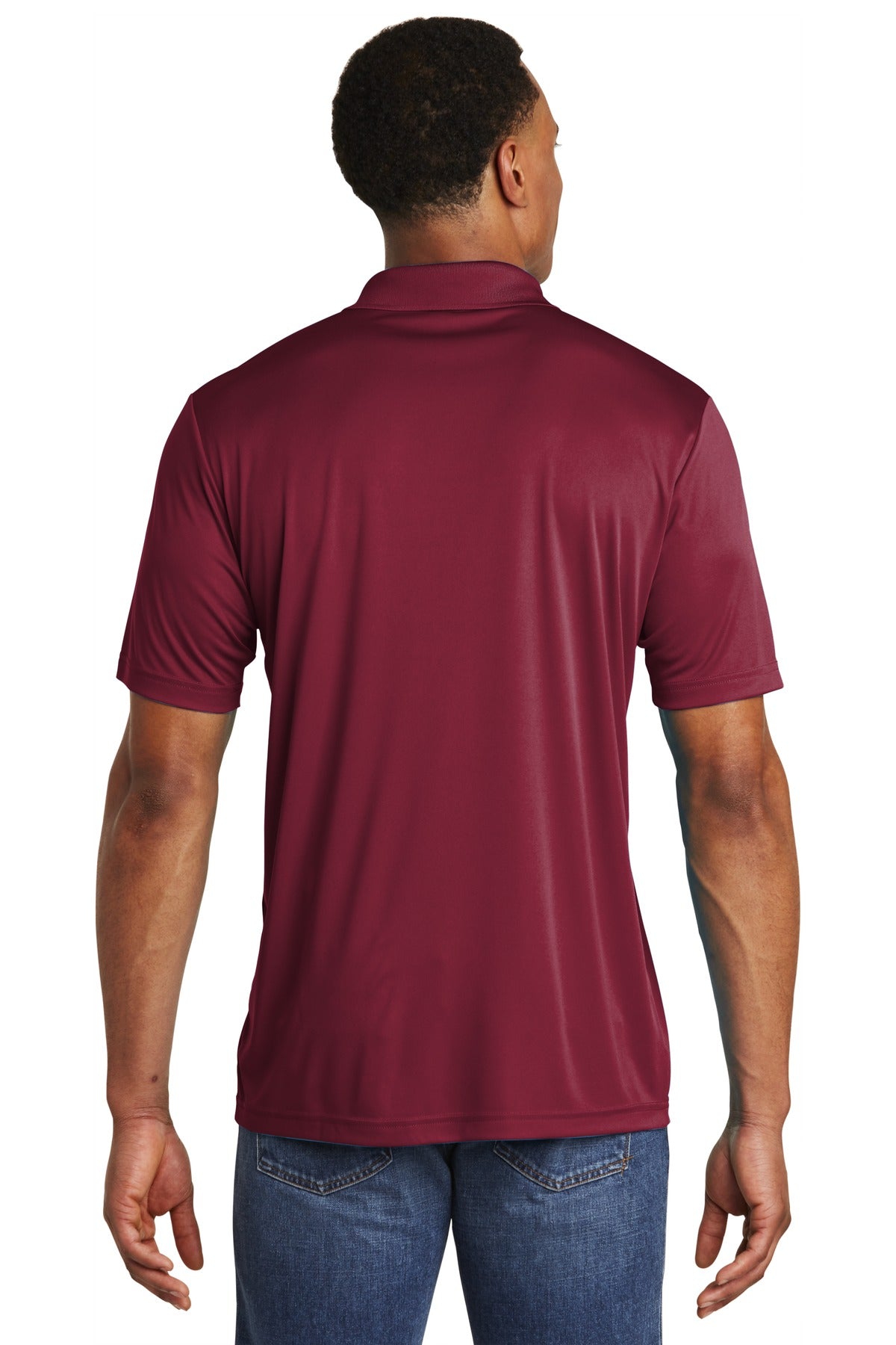 Maroon Sport-Tek PosiCharge Competitor Polo. ST550 plain