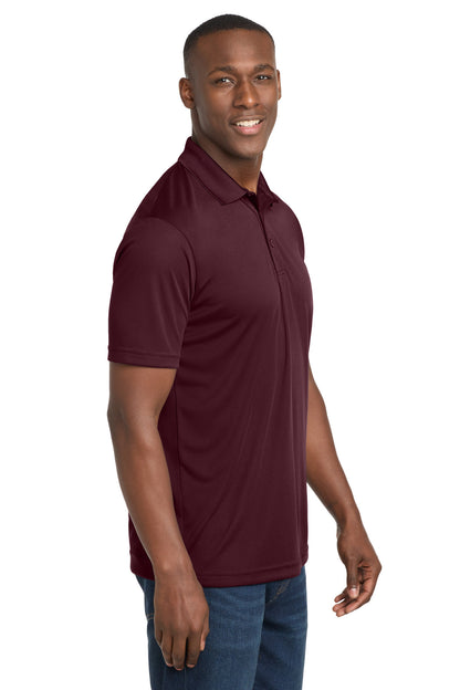 Maroon Sport-Tek PosiCharge Competitor Polo. ST550 plain