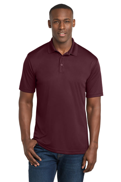 Maroon Sport-Tek PosiCharge Competitor Polo. ST550 plain